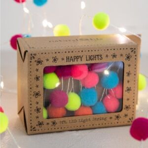 NIB Natural Life Pom Pom Fairy Lights